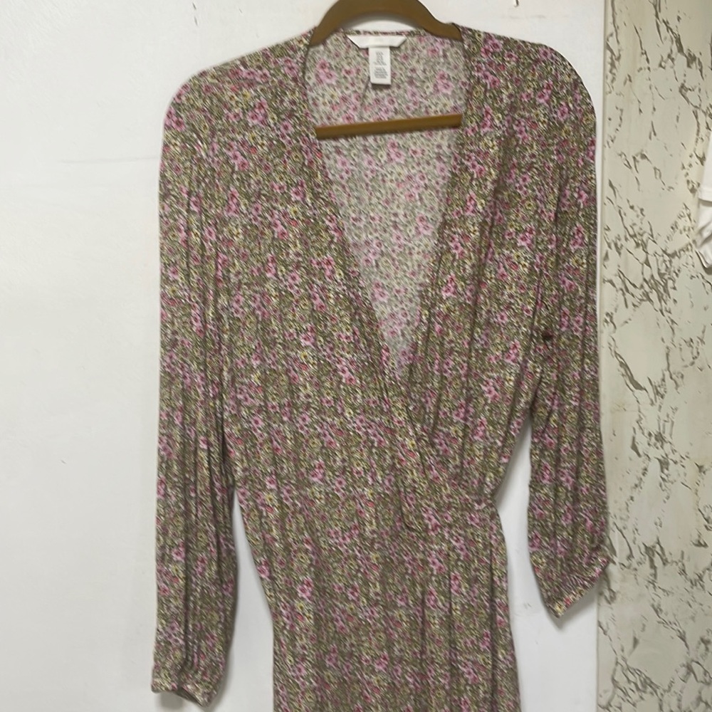 H&M boho  floral wrap dress 🌸🌺🌷💕